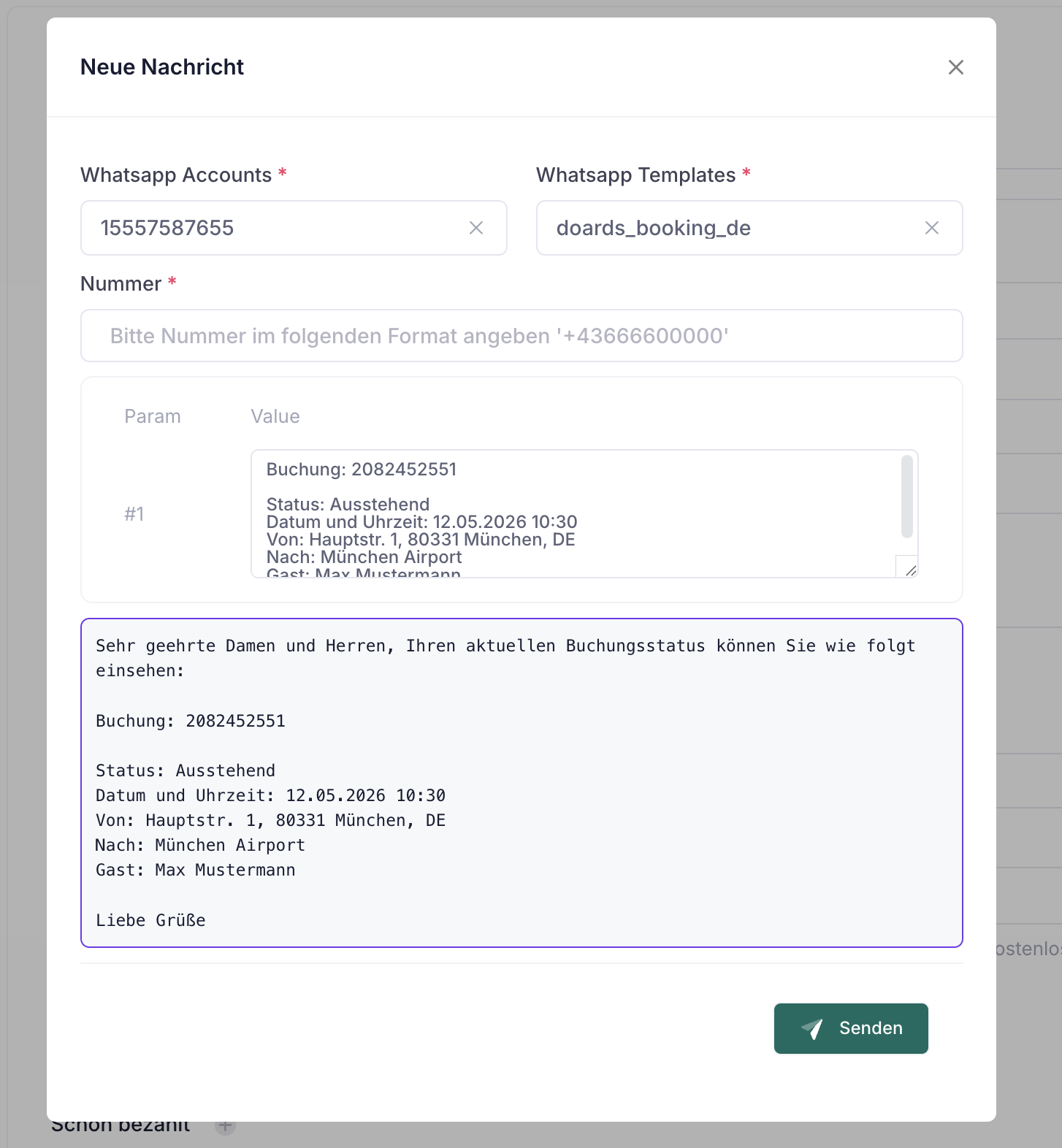 WhatsApp Integration